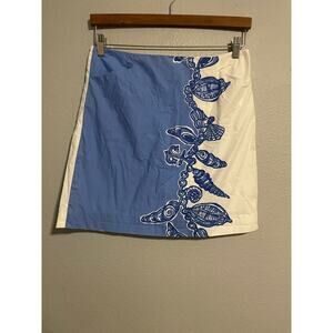 Lilly Pulitzer Womens Rosalyn Skirt Size 4 Falling in Love Seashell Print Beach